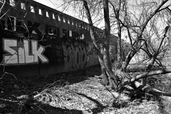 Retaining Wall - Des Plaines River - River Grove, IL USA